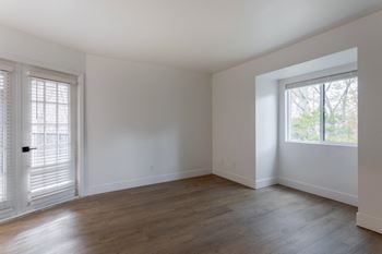 Wood-style flooring in select homes